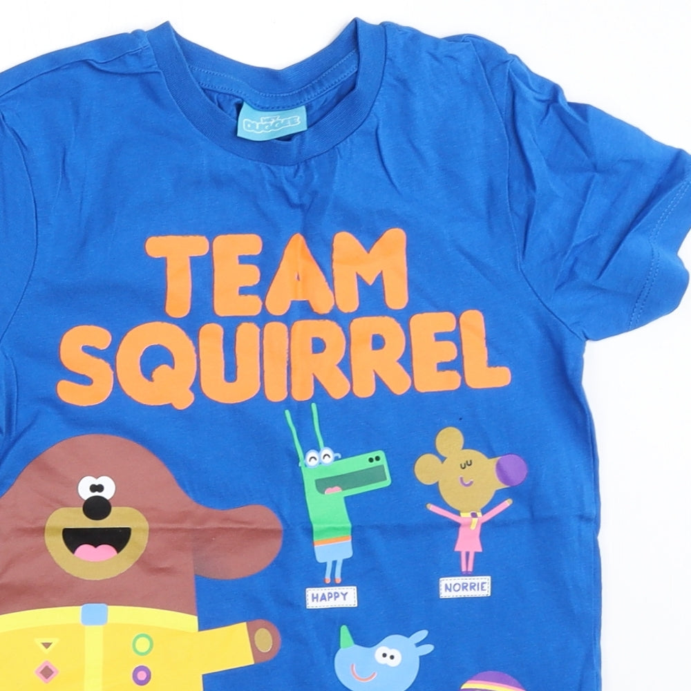 George Boys Blue   Basic T-Shirt Size 5-6 Years  - Hey duggee