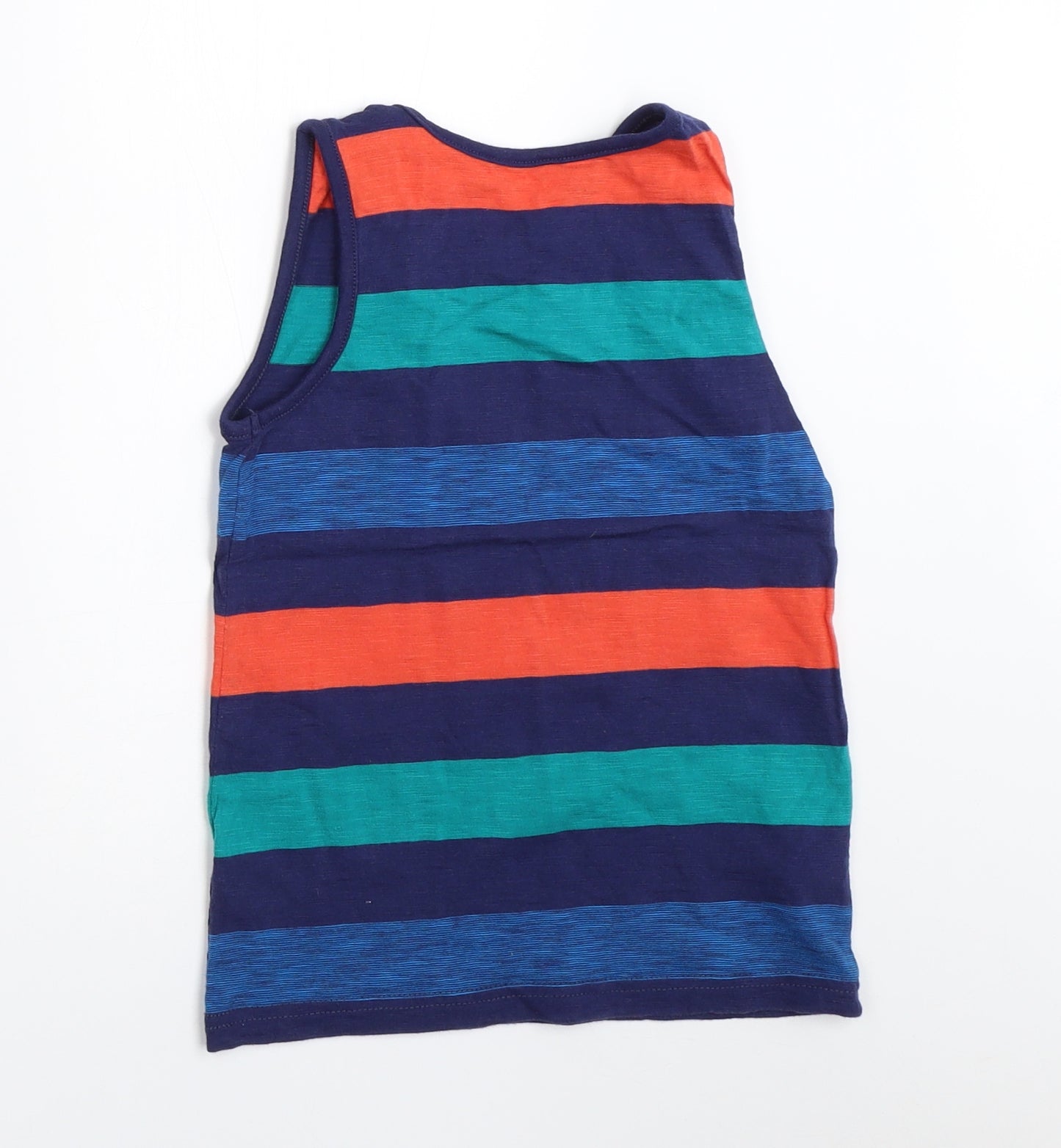 George Boys Blue Striped  Basic Tank Size 4-5 Years