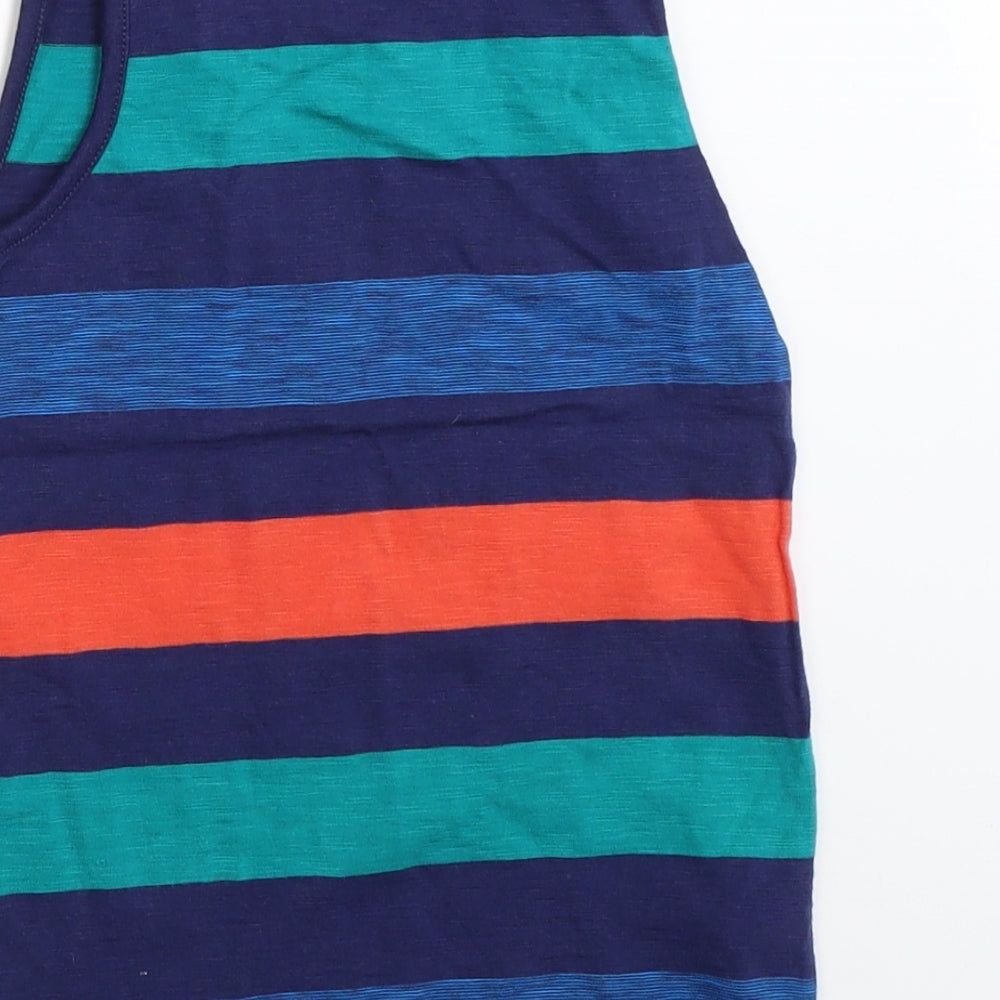 George Boys Blue Striped  Basic Tank Size 4-5 Years