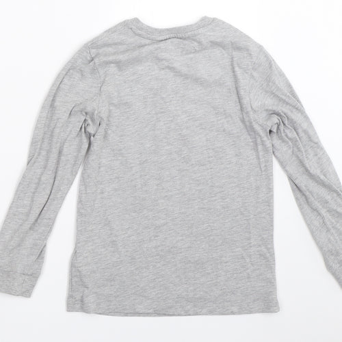 Marks and Spencer Boys Grey   Basic T-Shirt Size 7-8 Years