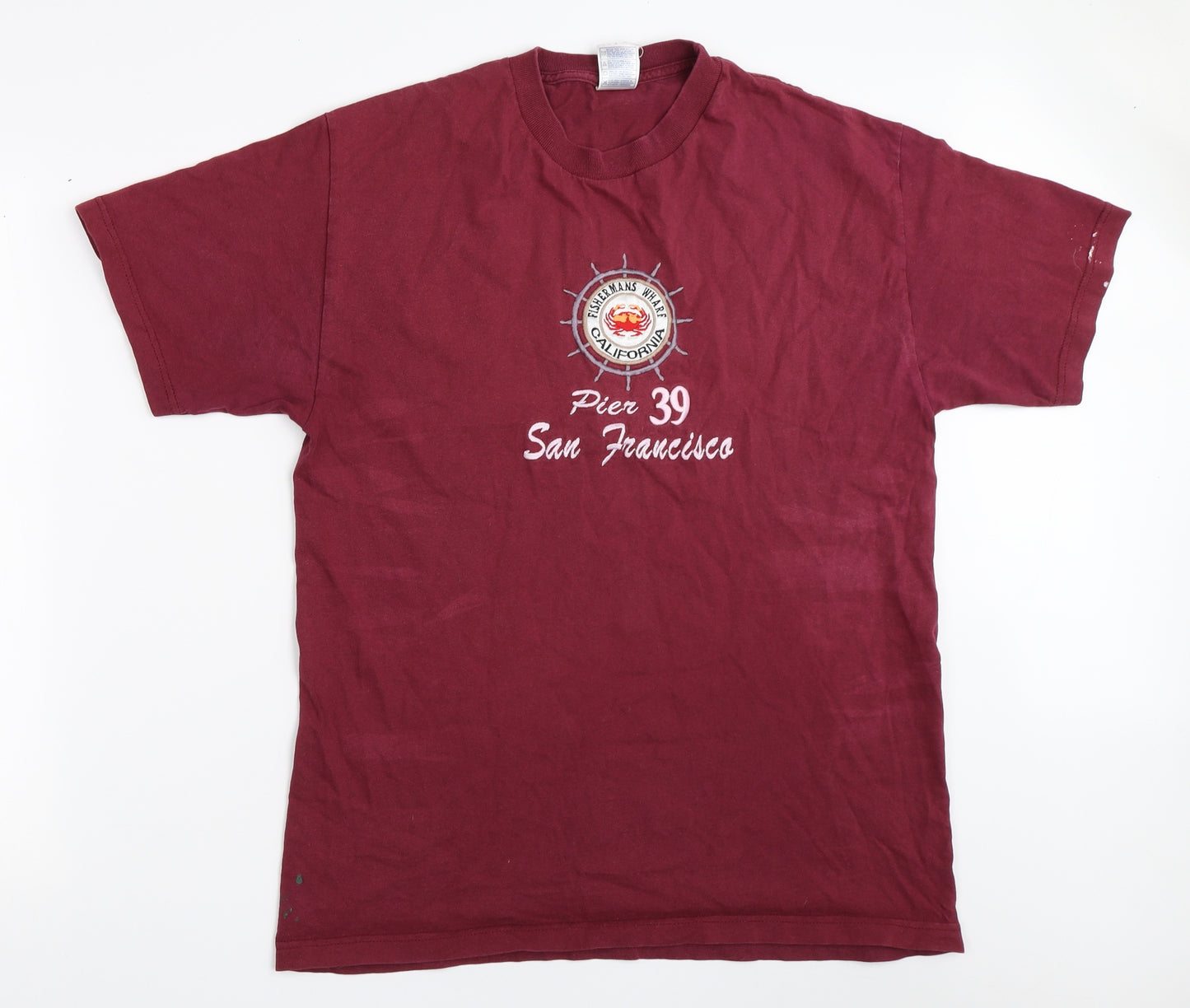 Preworn Mens Red    T-Shirt Size L