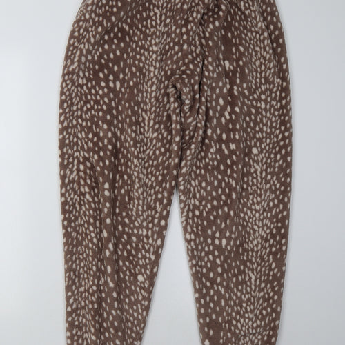 Primark Womens Brown Polka Dot   Pyjama Set Size 14  - christmas