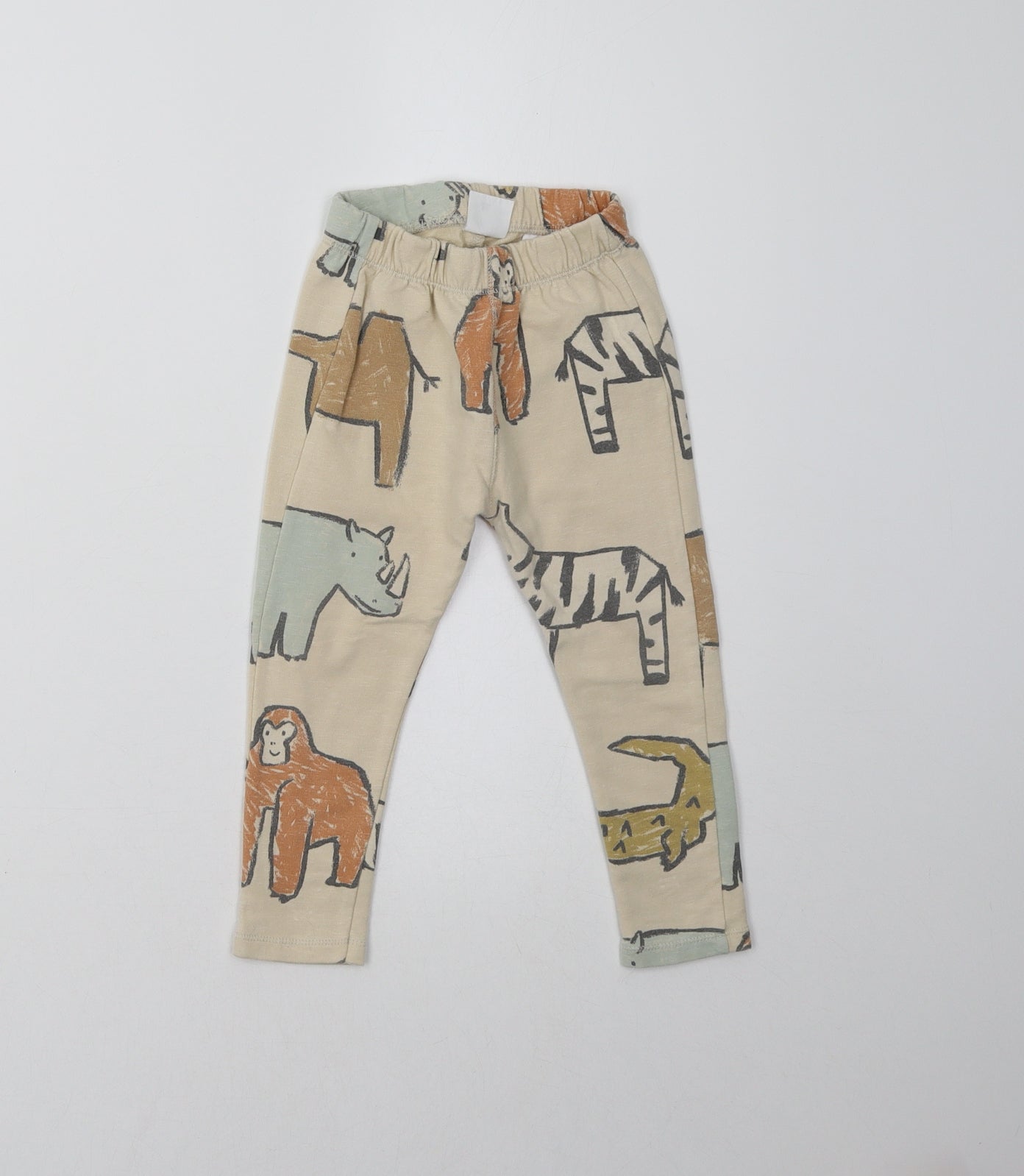 Zara Girls Beige   Sweatpants Trousers Size 3-4 Years
