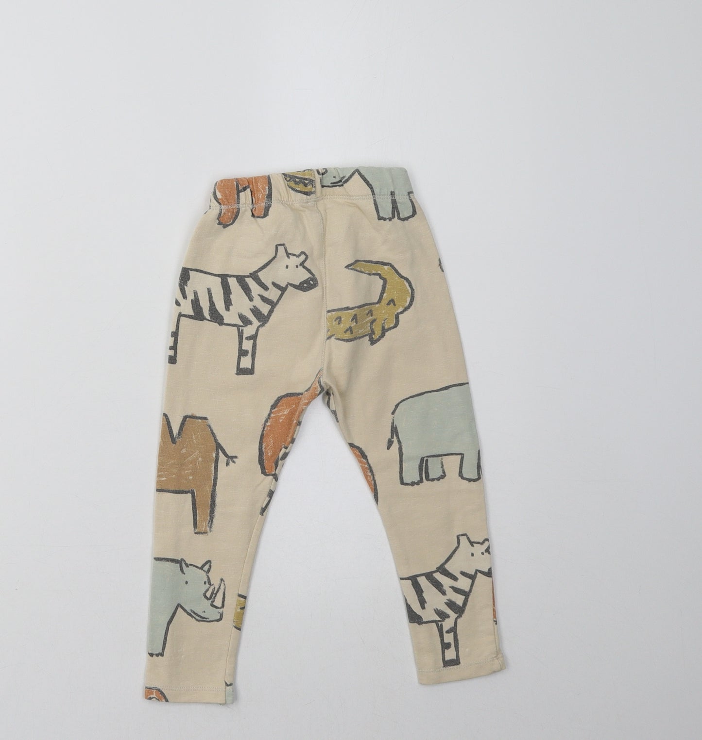 Zara Girls Beige   Sweatpants Trousers Size 3-4 Years