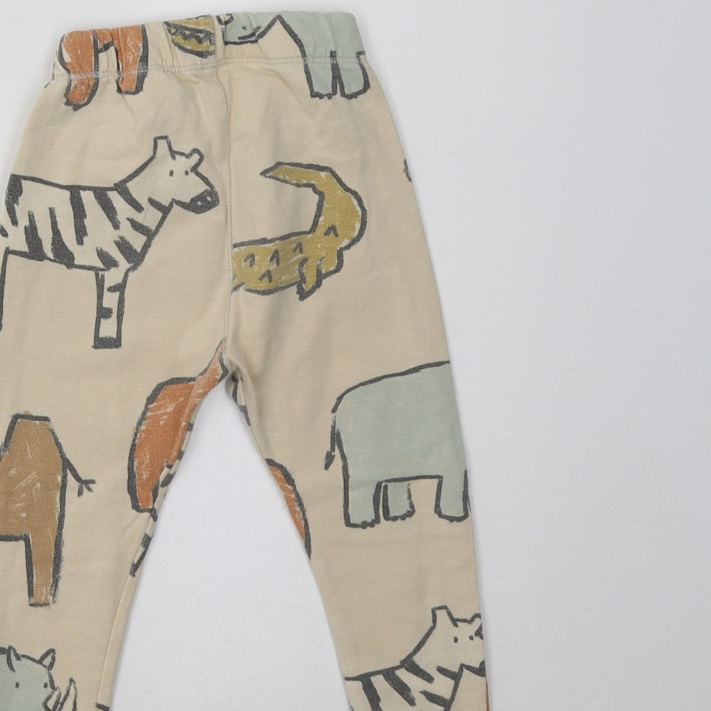 Zara Girls Beige   Sweatpants Trousers Size 3-4 Years