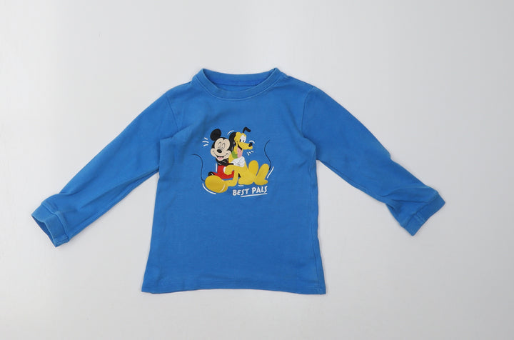 George Boys Blue   Pullover Sweatshirt Size 2-3 Years  - Mickey Mouse