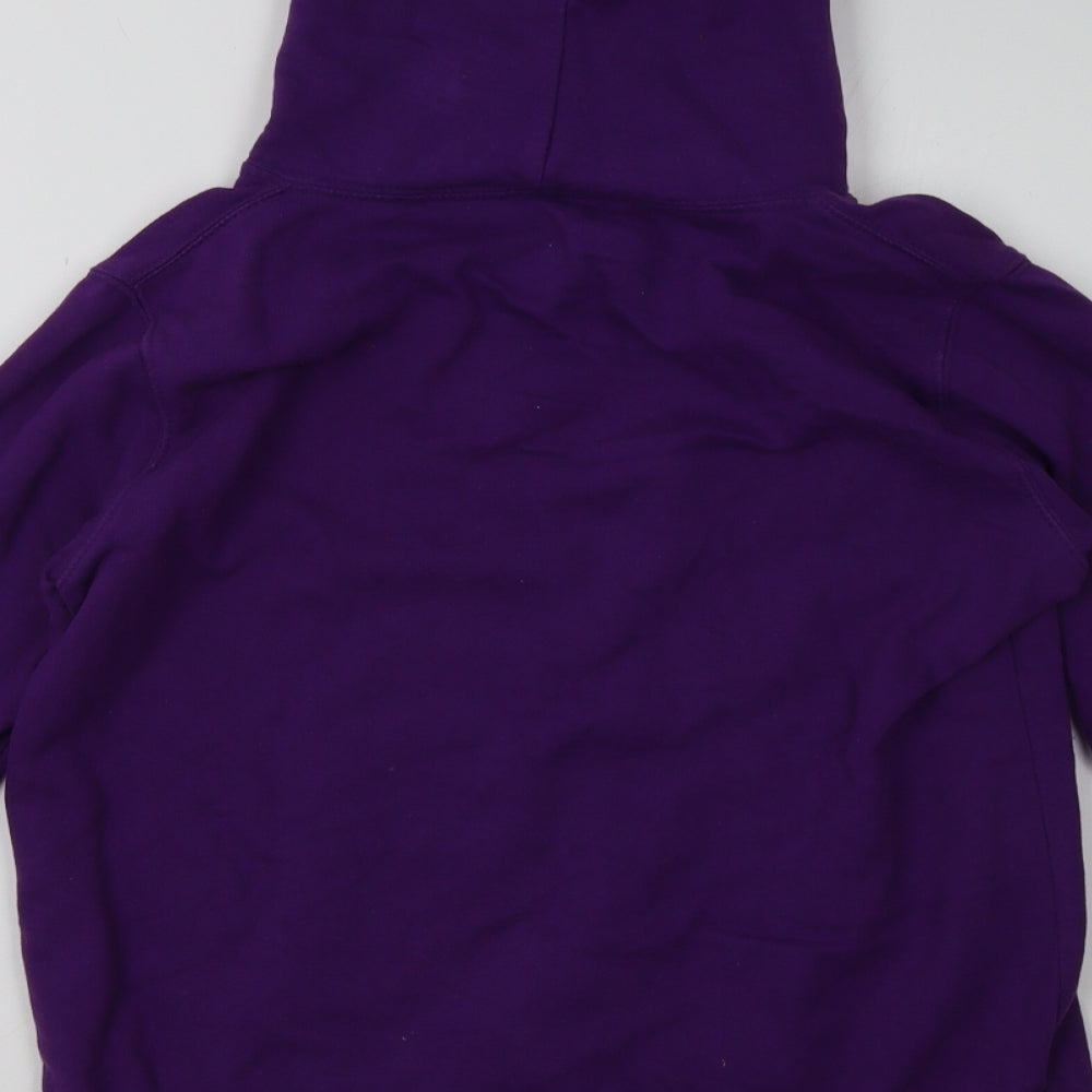 Just Hoods Womens Purple   Pullover Hoodie Size M