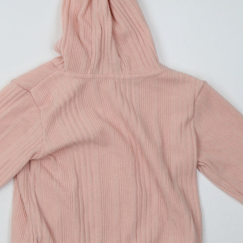 Matalan Girls Pink   Pullover Hoodie Size 7 Years