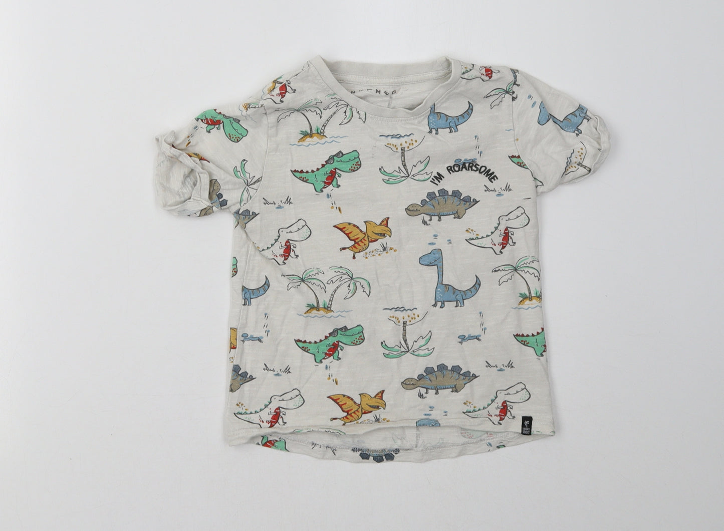 Nutmeg Boys White   Basic T-Shirt Size 4-5 Years