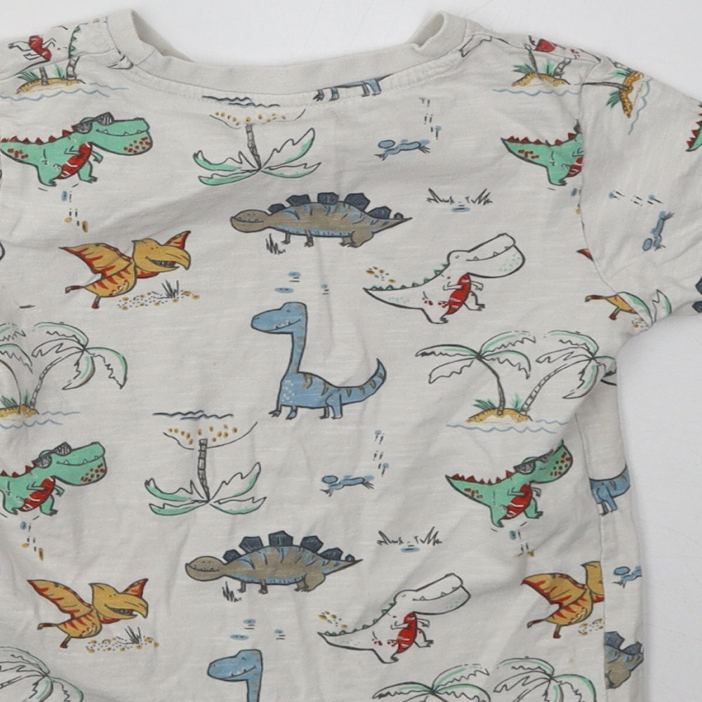 Nutmeg Boys White   Basic T-Shirt Size 4-5 Years