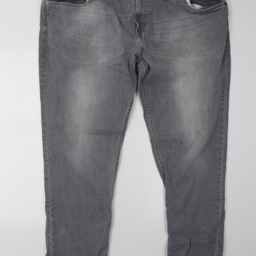 all jeans Womens Grey  Denim Straight Jeans Size 46 L32 in