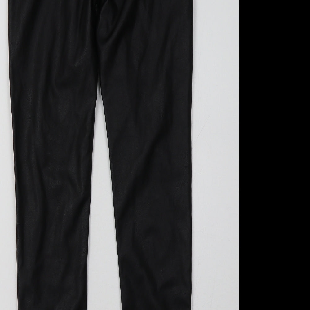 H&M Womens Black   Trousers  Size 12 L32 in