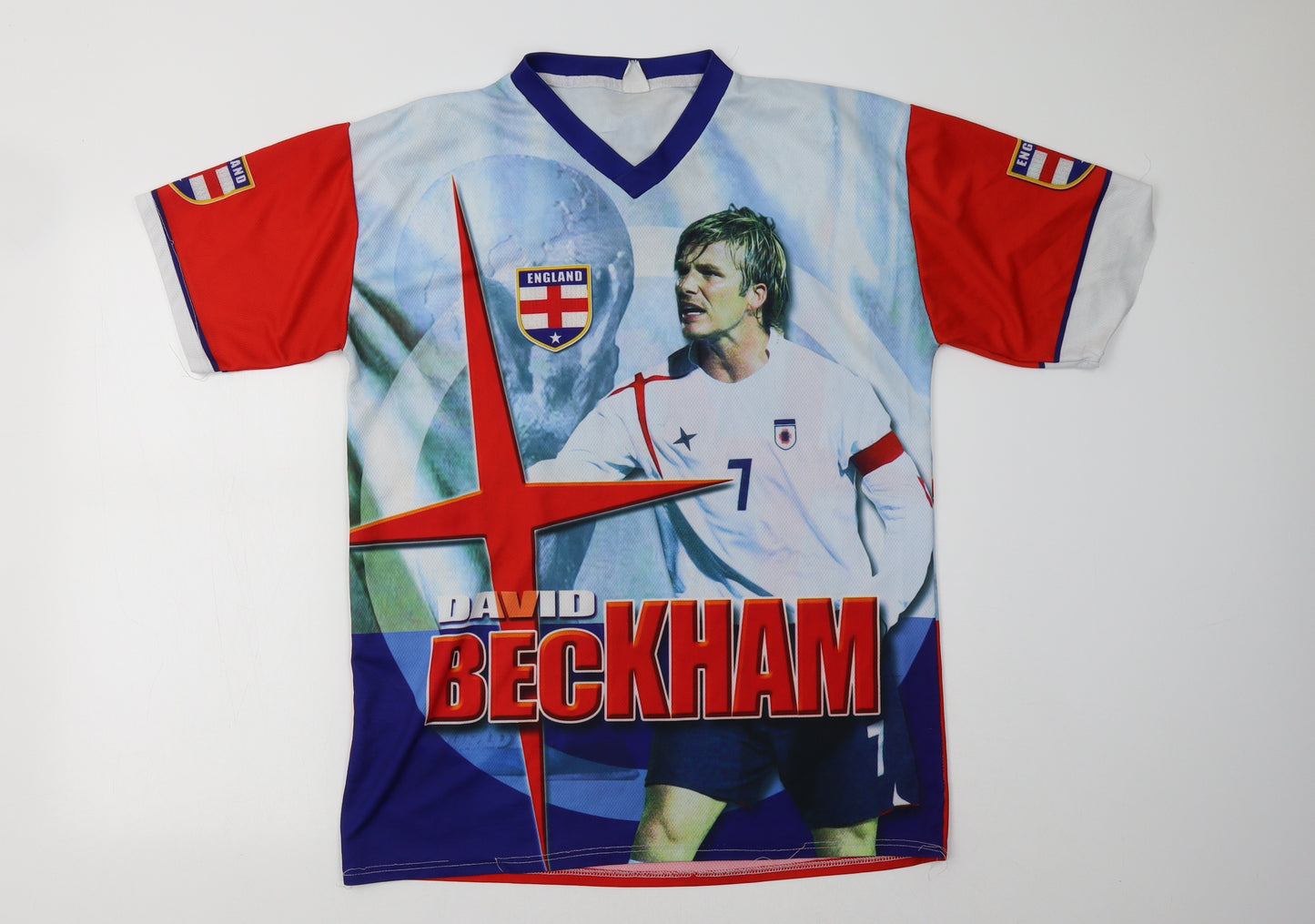Preworn Mens Multicoloured    T-Shirt Size XL  - England