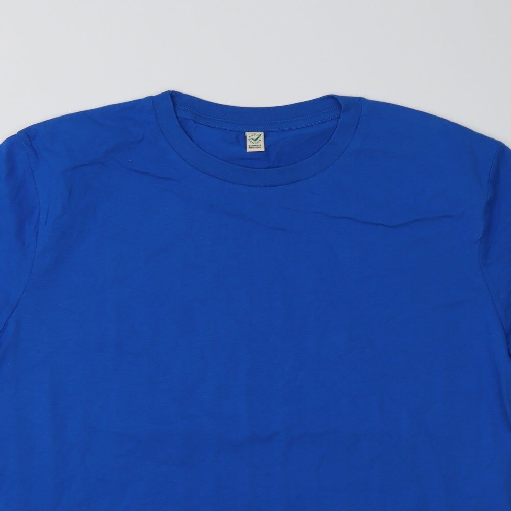earth positive Mens Blue    T-Shirt Size L
