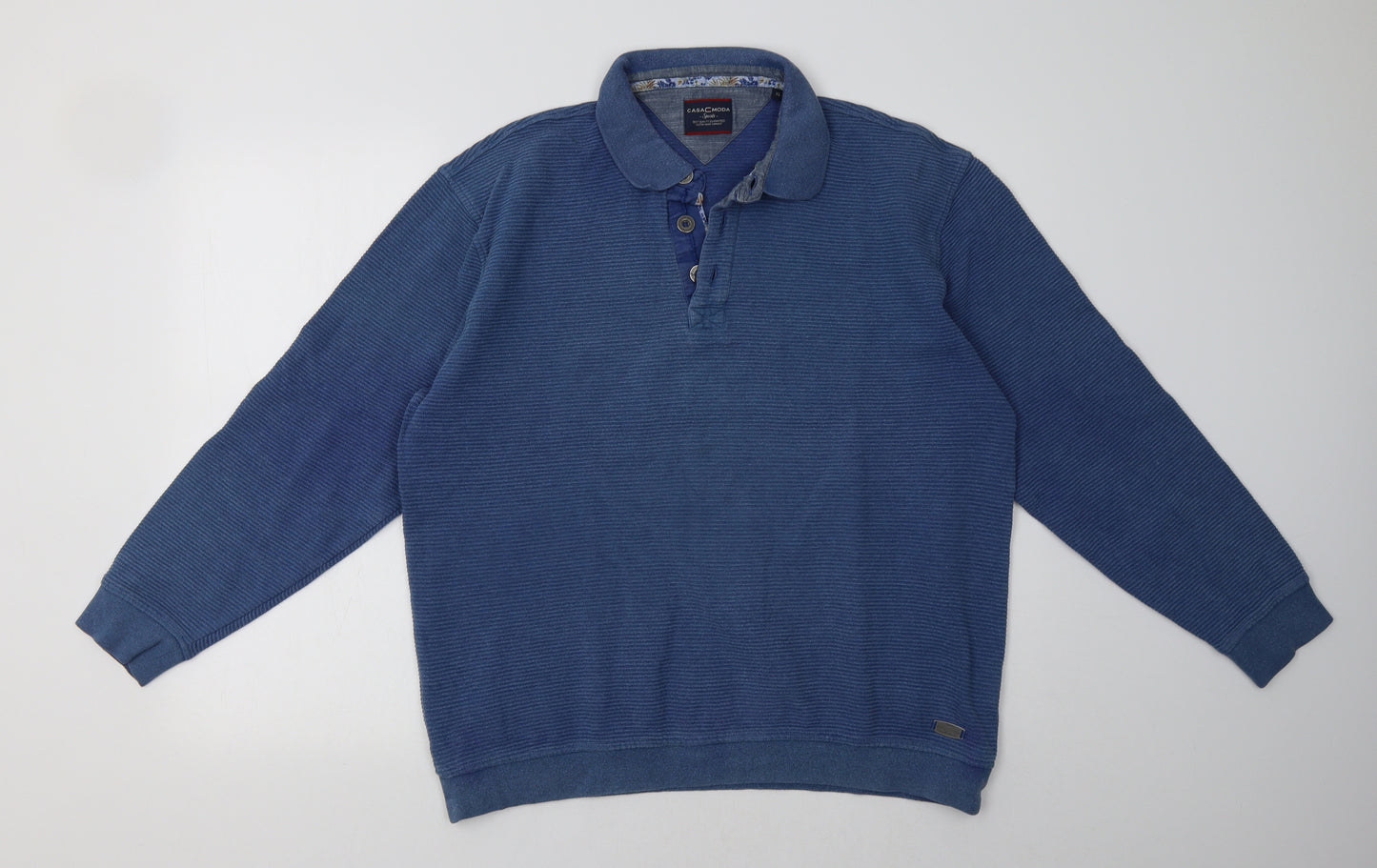 CASAMODA Mens Blue   Pullover Sweatshirt Size XL