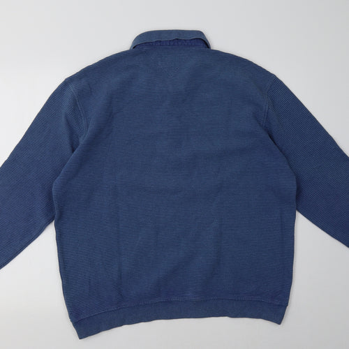 CASAMODA Mens Blue   Pullover Sweatshirt Size XL