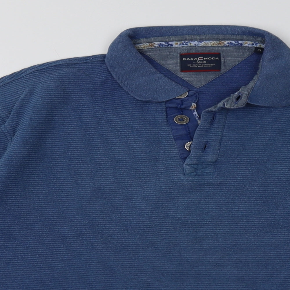 CASAMODA Mens Blue   Pullover Sweatshirt Size XL