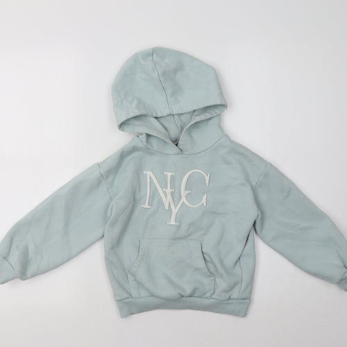 Matalan Girls Green   Pullover Hoodie Size 7 Years