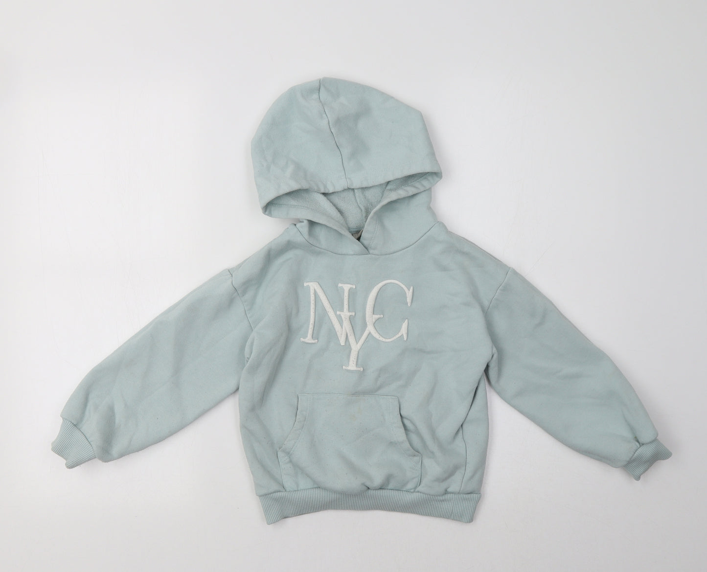 Matalan Girls Green   Pullover Hoodie Size 7 Years