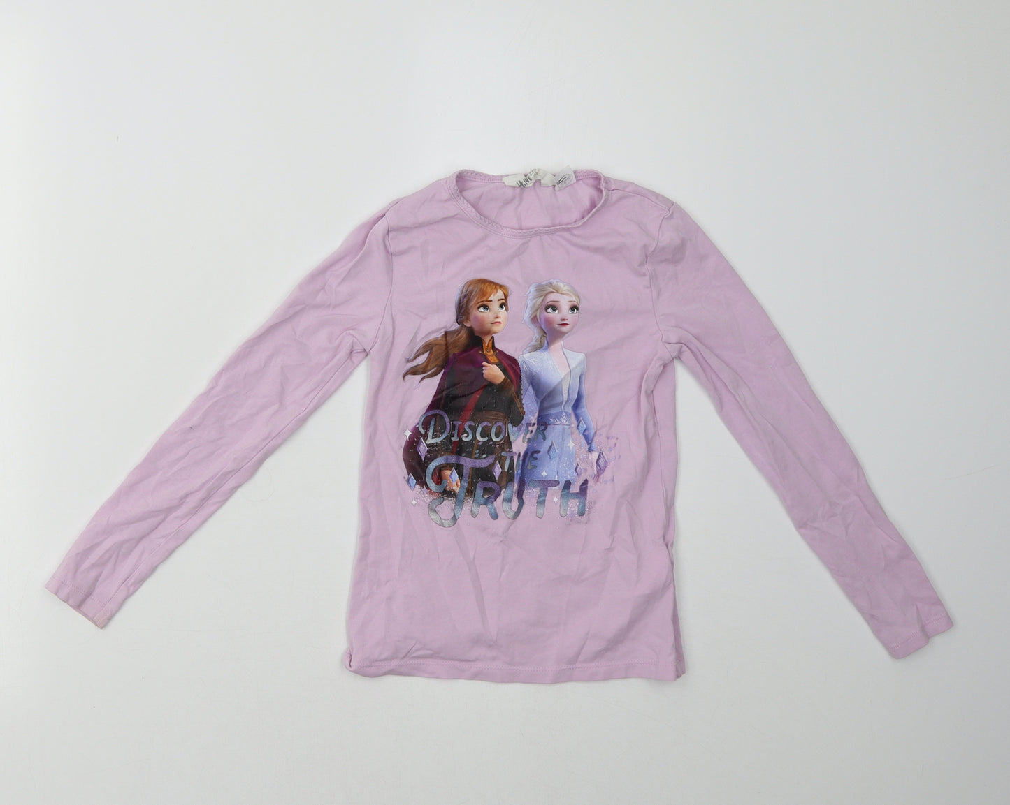 H&M Girls Purple   Pullover Sweatshirt Size 6 Years  - Frozen