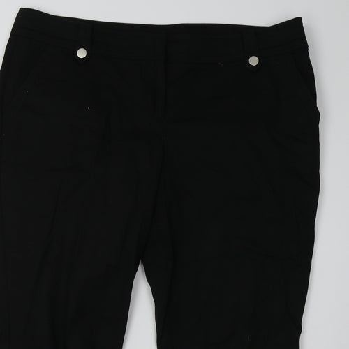 Wallis Womens Black   Cropped Trousers Size 18 L26 in
