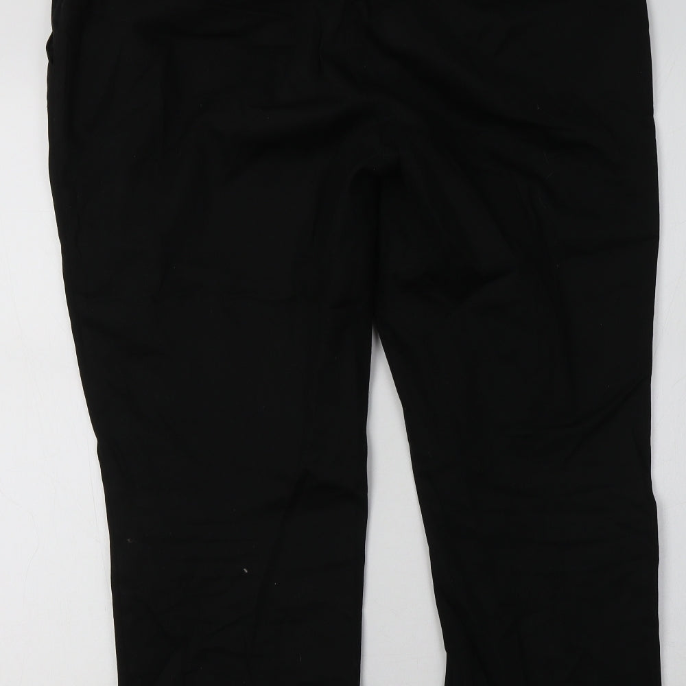 Wallis Womens Black   Cropped Trousers Size 18 L26 in