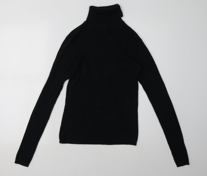 Select Womens Black Pullover Sweatshirt Size 12