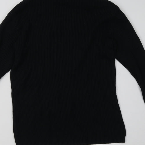 Select Womens Black   Pullover Sweatshirt Size 12