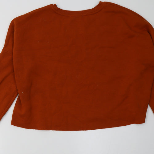 Primark Womens Orange   Pullover Sweatshirt Size 10