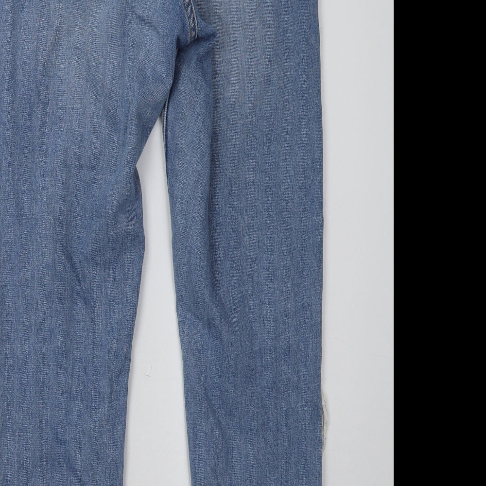 Topshop Womens Blue  Denim Mom Jeans Size 28 L32 in