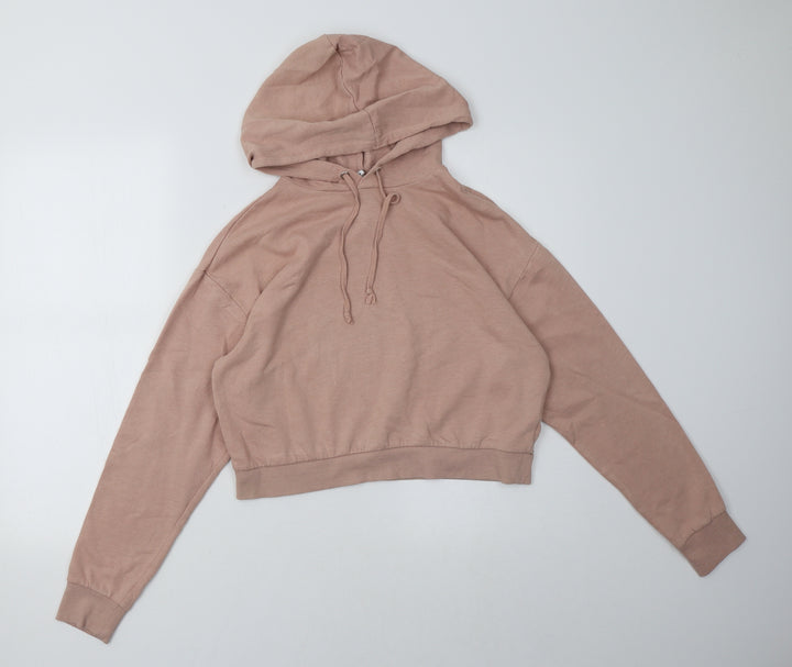 H&M Womens Pink Pullover Hoodie Size S