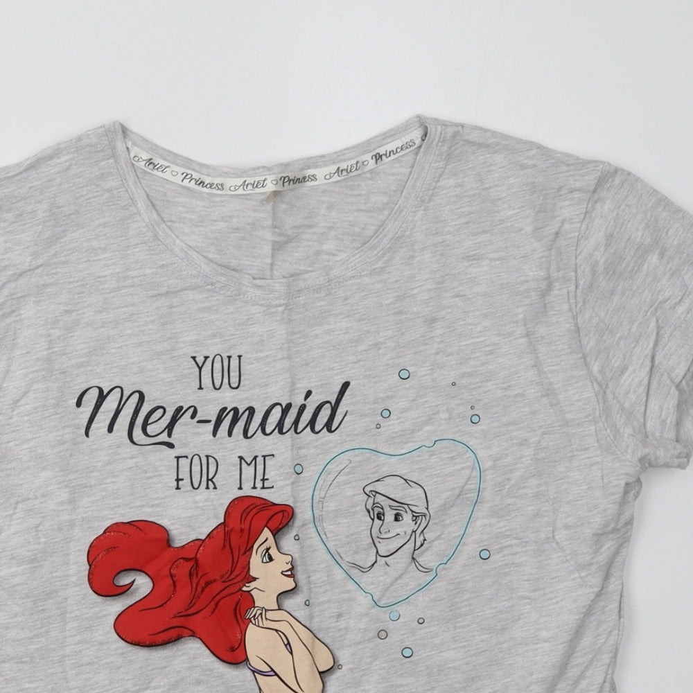 George Womens Grey    Pyjama Top Size 10  - Little Mermaid