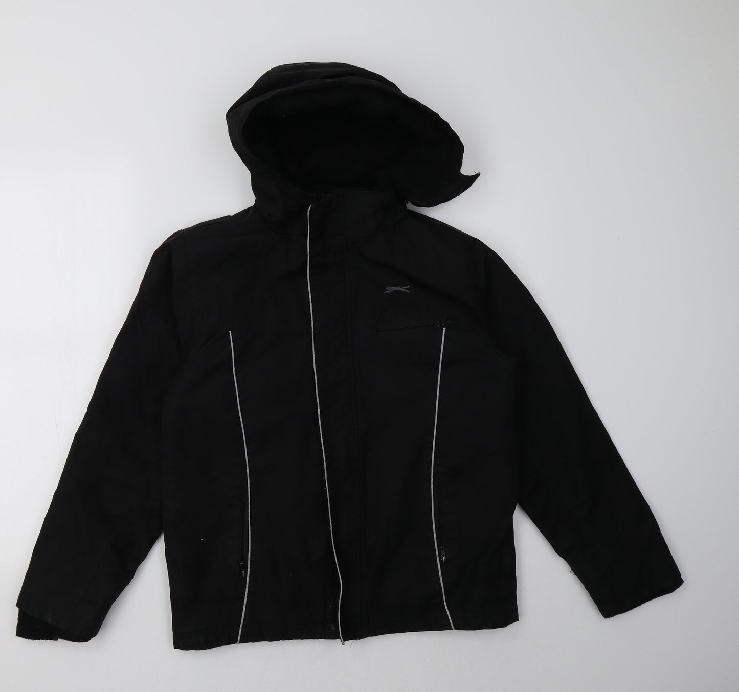 Slazenger Boys Black   Basic Coat Coat Size 13 Years