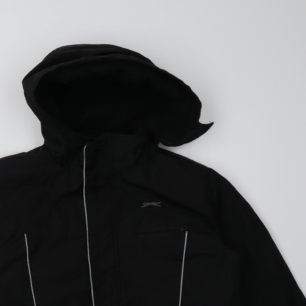 Slazenger Boys Black   Basic Coat Coat Size 13 Years