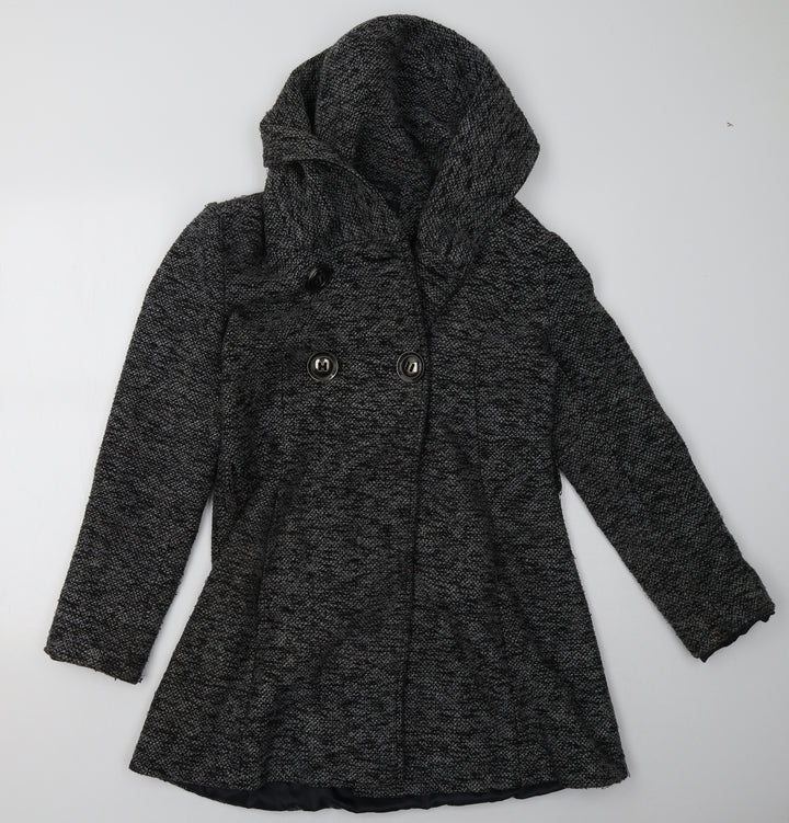 jumpo Womens Grey Overcoat Coat Size 12