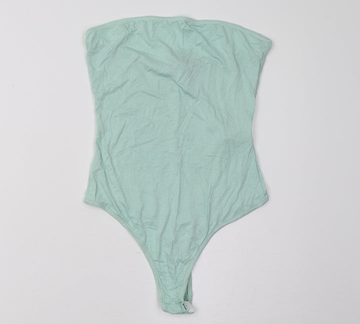 I SAW IT FIRST Womens Green   Bodysuit One-Piece Size 8