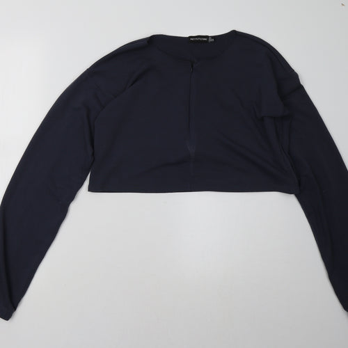 PRETTYLITTLETHING Womens Blue   Pullover Sweatshirt Size 8