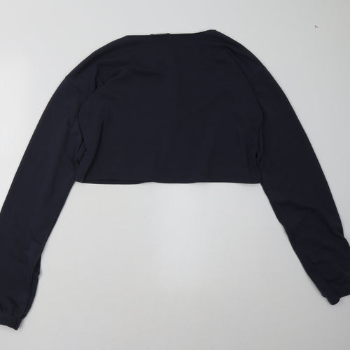 PRETTYLITTLETHING Womens Blue   Pullover Sweatshirt Size 8