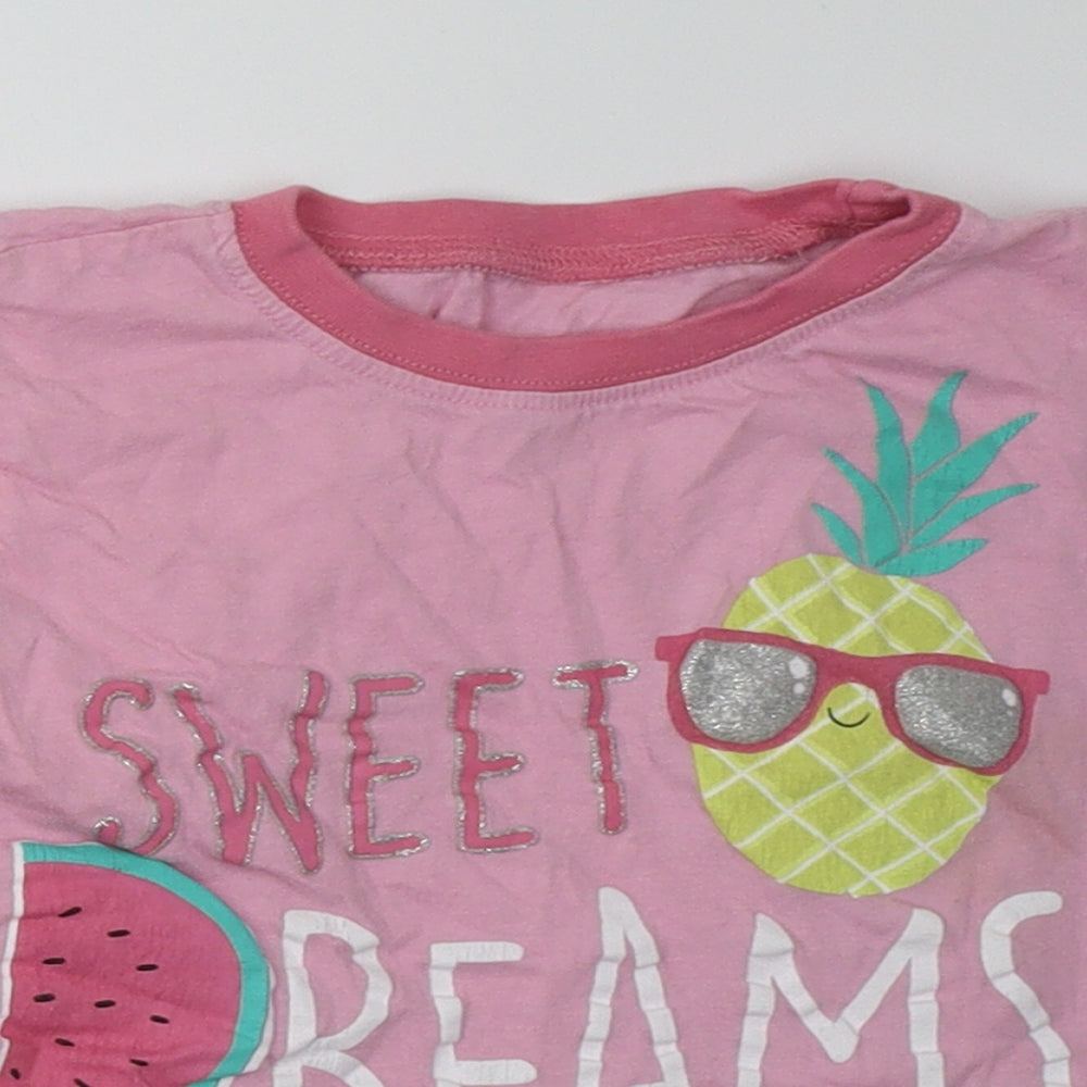 b&m Girls Pink   Basic T-Shirt Size 8-9 Years