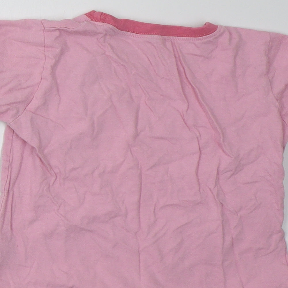 b&m Girls Pink   Basic T-Shirt Size 8-9 Years