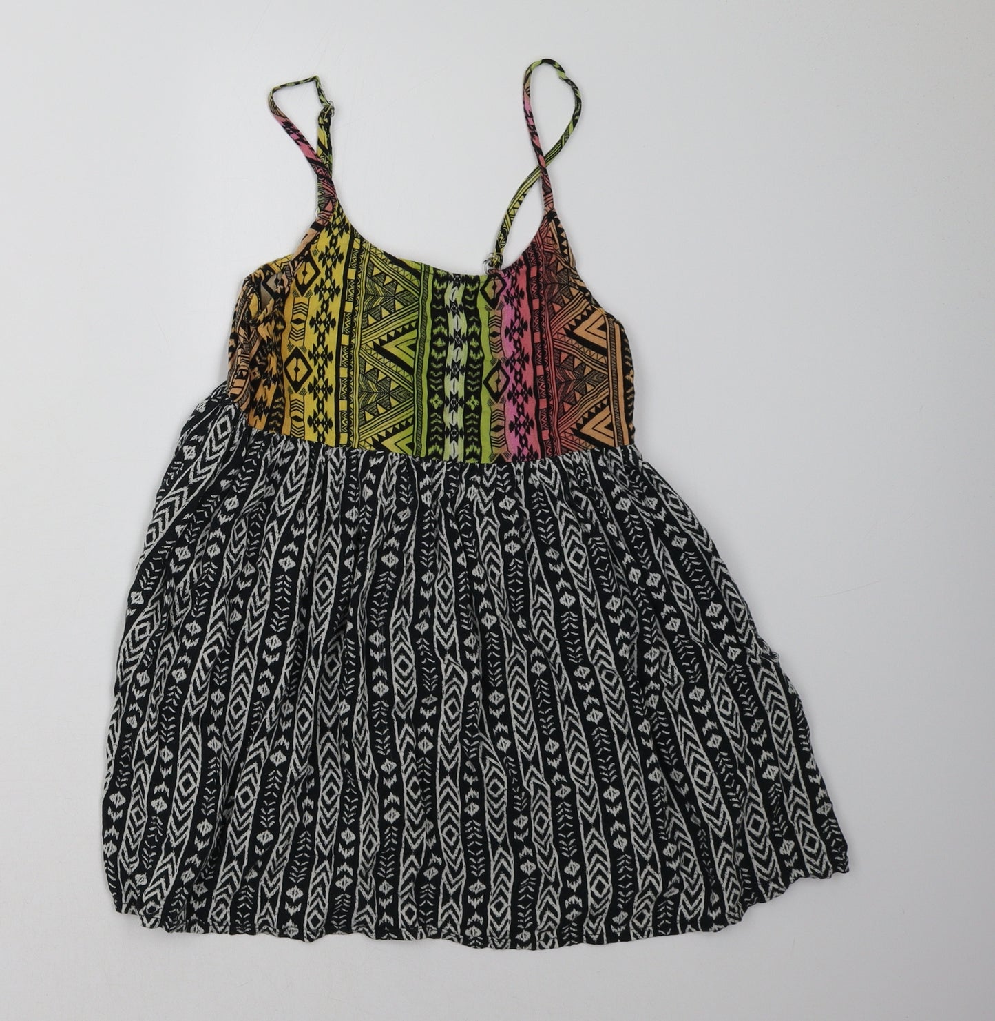 Primark Girls Grey Geometric  A-Line  Size 9-10 Years