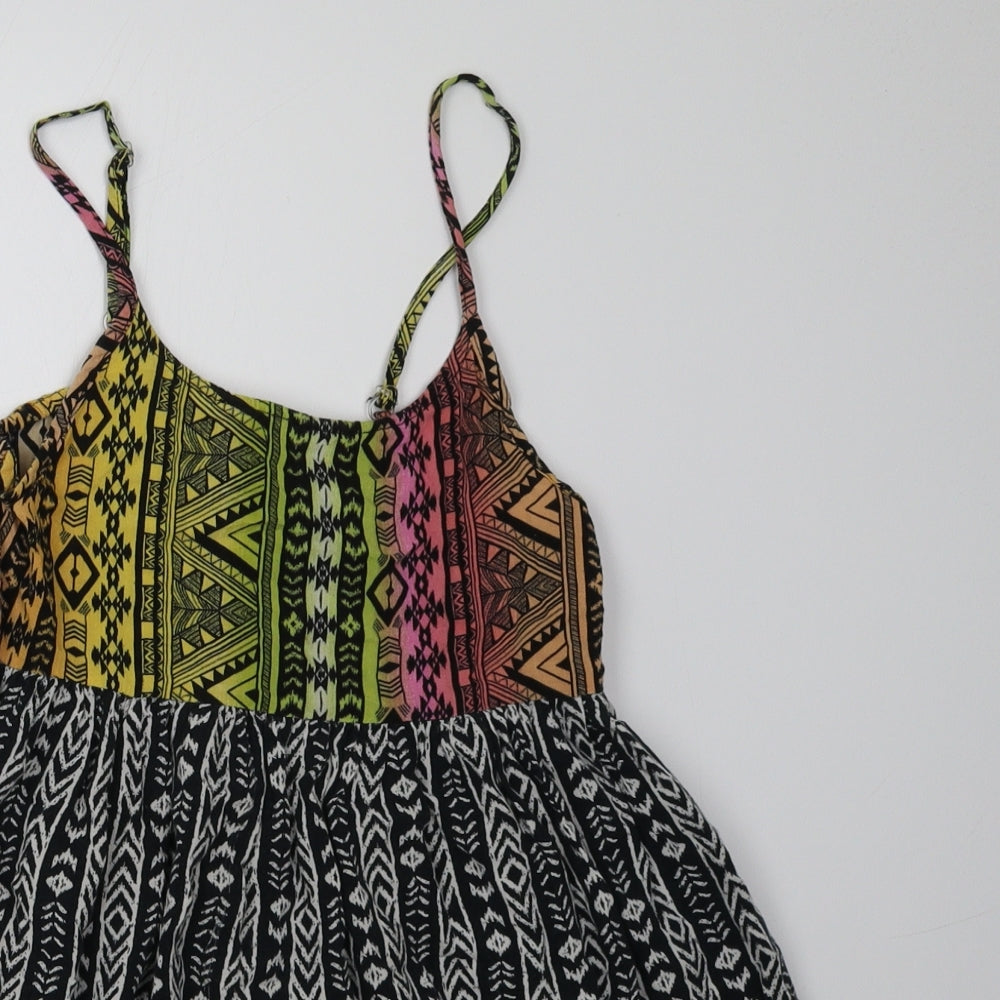 Primark Girls Grey Geometric  A-Line  Size 9-10 Years