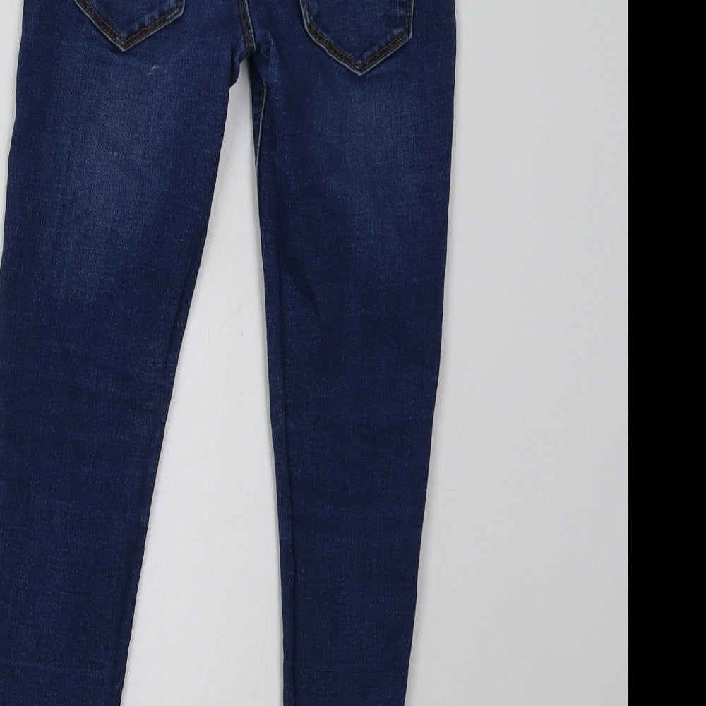 Primark Girls Blue  Denim Skinny Jeans Size 7-8 Years