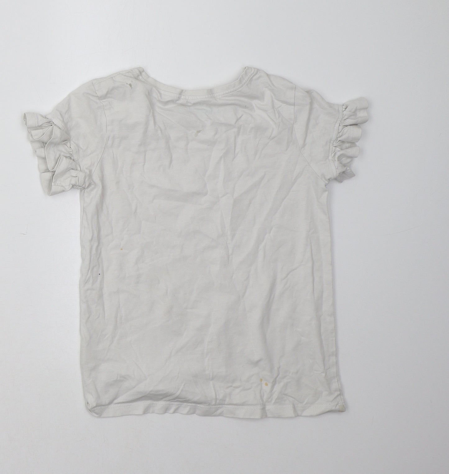 NEXT Girls White   Basic T-Shirt Size 9 Years