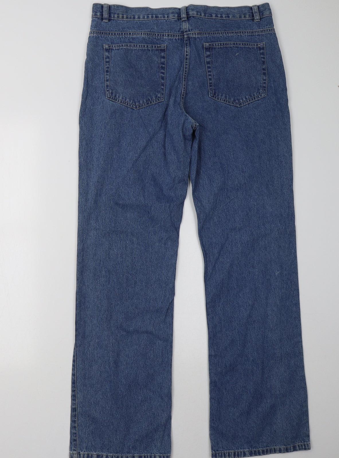 George Womens Blue  Denim Straight Jeans Size 14 L34 in
