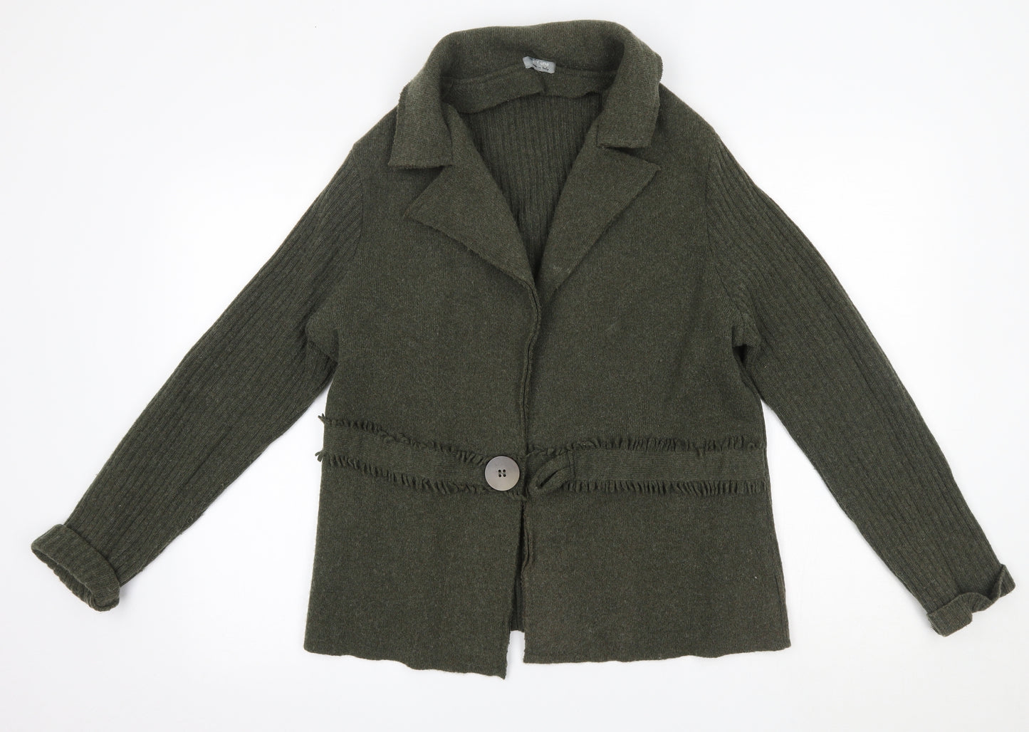 Marks and Spencer Womens Green   Cardigan Jumper Size 18