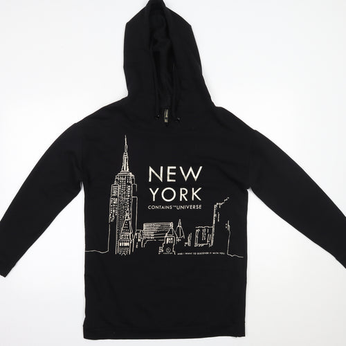 Stradivarius Womens Black   Pullover Hoodie Size S