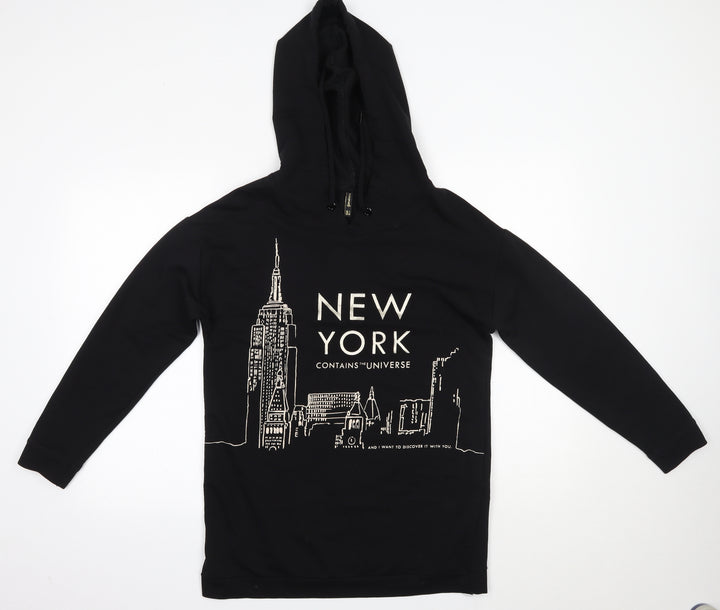 Stradivarius Womens Black   Pullover Hoodie Size S