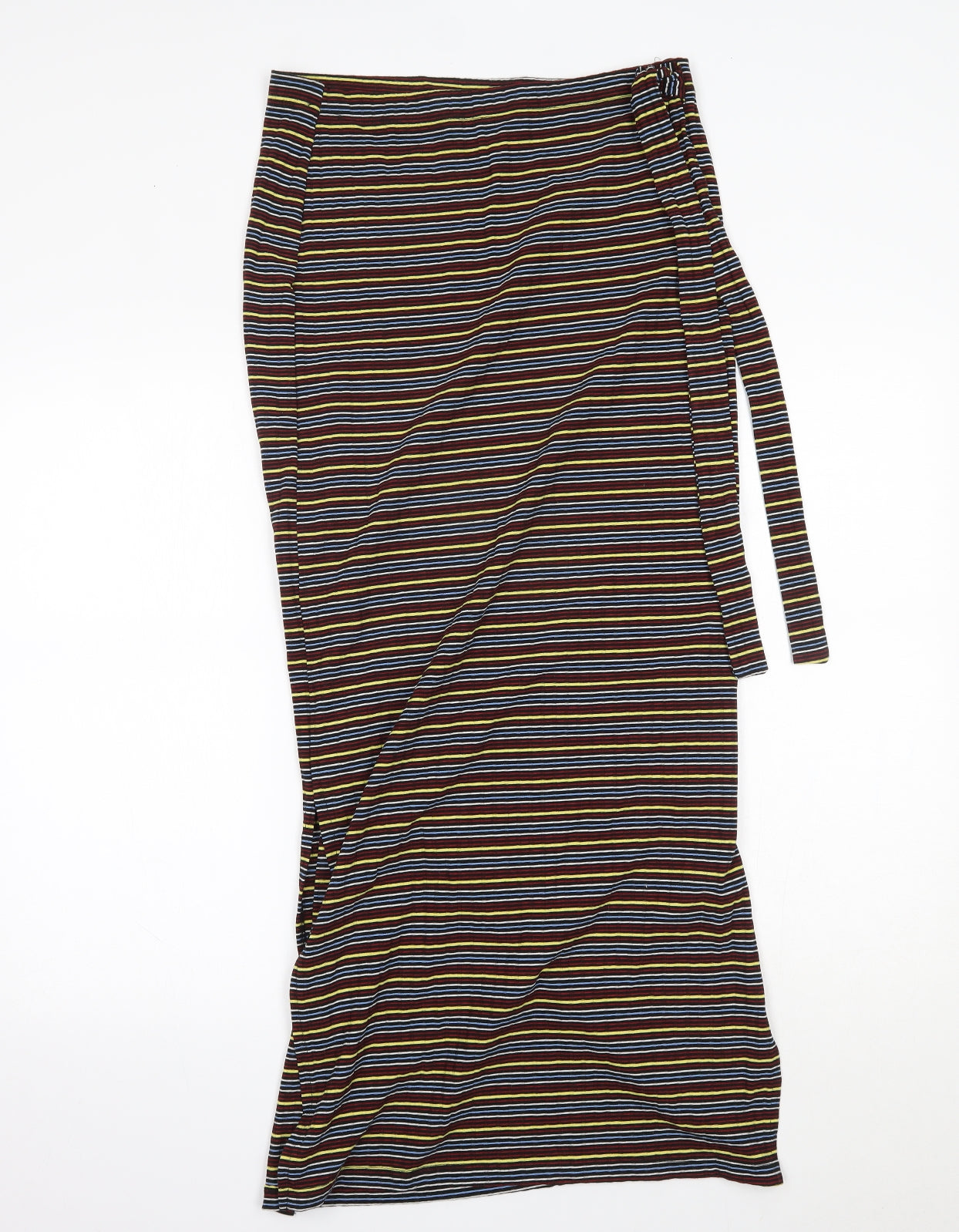 Papaya Womens Multicoloured Striped  Maxi Skirt Size 12