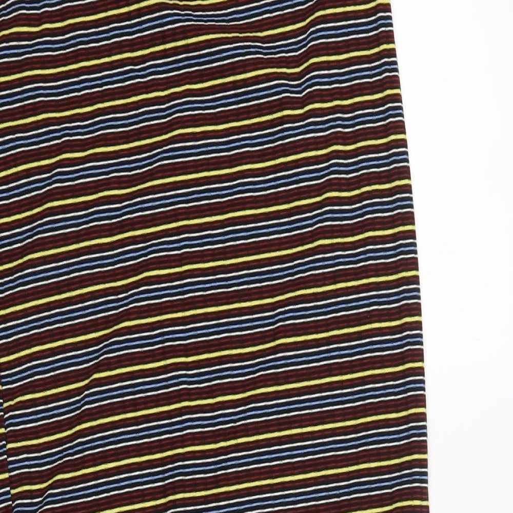 Papaya Womens Multicoloured Striped  Maxi Skirt Size 12